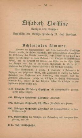 Elisabeth Christine Königin von Preußen. Gemahlin des Königs Friedrich II. (des Großen)