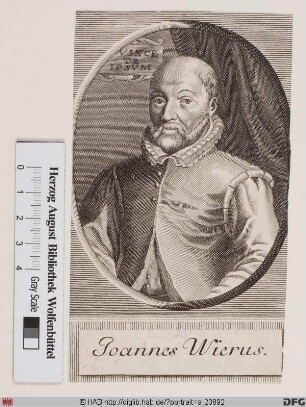 Bildnis Johann Weyer (lat. Johannes Wierus)