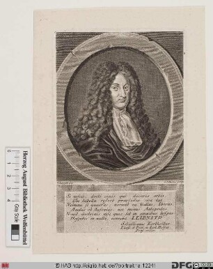 Bildnis Gottfried Wilhelm Leibniz