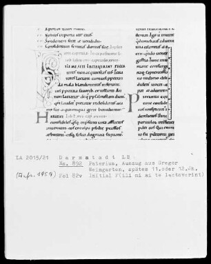 Pseudo-Paterius B (Bruno Monachus) — Initiale F (ili mi si te lactaverint), Folio 82verso