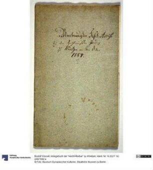 Anlagebuch der "Hecht-Reißer" zu Wrietzen