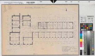Soest, Amtsgericht und Gefängnis, Erweiterungsbau, 2. Obergeschoss, Grundriss, Baubestandszeichnung