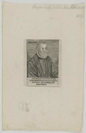 Bildnis des Andreas Althamer