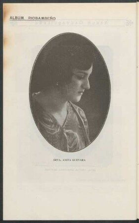 Album riobambeño - Srta. Anita Guevara