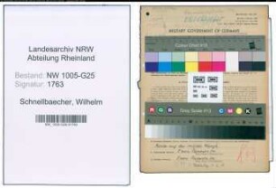 Entnazifizierung Wilhelm Schnellbaecher , geb. 20.03.1910 (Handelsvertreter)