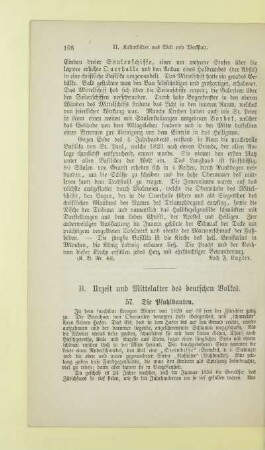 B. Urzeit und Mittelalter des deutschen Volkes