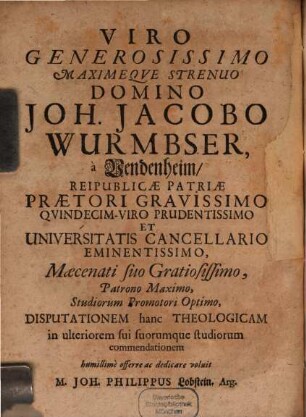 Commentarii in Pauli epistolam ad Ephesios, Dissertationem X.