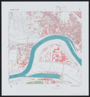 9 : Gemarkungen Dresden Friedrichstadt, Mickten, Pieschen, Übigau, Kaditz, Trachau, Neustadt, 1977 : 9 : Gemarkungen Dresden Friedrichstadt, Mickten, Pieschen, Übigau, Kaditz, Trachau, Neustadt. - 17. Aufl. - [Dresden : Stadtvermessungsamt], 1977. - 1 Kt. : mehrfarb.