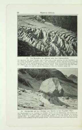 Gletschertisch auf dem Gletscher von Baleille in den Grajischen Alpen