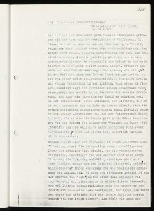 2.) "Englands Staatsverfassung" "Staatslexikon" Bd. V (1837) S. 84 - 171