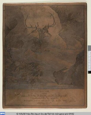 Anno 1729 haben Ihro Hochfürstl. Durchl. Carl Alexander, Herzog zu Würtemberg disen Hirsch in Servien geschossen