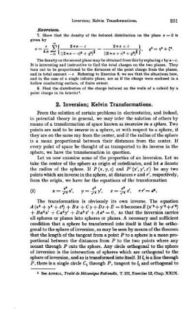 2. Inversion; Kelvin Transformation.
