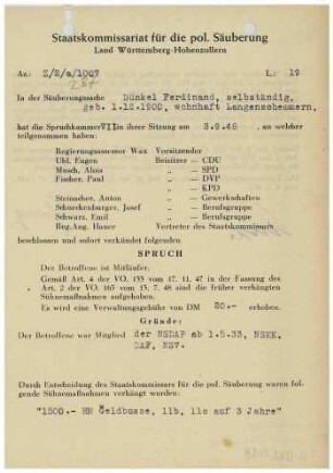 Dünkel, Ferdinand
