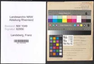 Entnazifizierung Franz Landsberg , geb. 22.01.1915 (Schulhelfer)