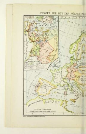 Europa zur Zeit der höchsten Machtentfaltung Frankreichs 1812