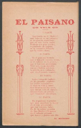 El paisano : Vals