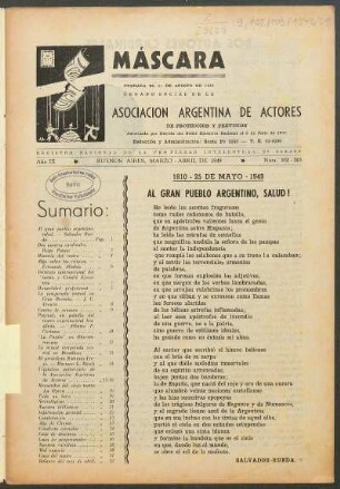 Al gran pueblo argentino, salud! : 1810 - 25 de mayo - 1949