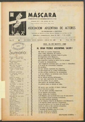 Al gran pueblo argentino, salud! : 1810 - 25 de mayo - 1949
