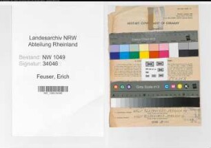 Entnazifizierung Erich Feuser , geb. 08.07.1897 (Kaufmaennischer Angestellter)