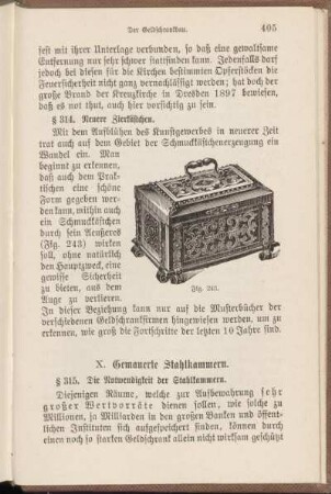 X. Gemauerte Stahlkammern.