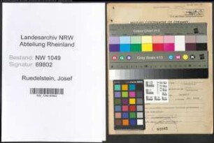 Entnazifizierung Josef Ruedelstein , geb. 27.01.1912 (Einkaeufer)