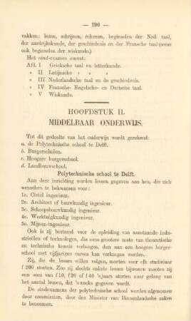 Hoofdstuk II. Middelbaar onderwijs