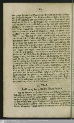 15. Mai. Fortsetzung des gestrigen Gegenstandes