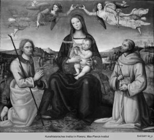 Madonna mit Kind und den Heiligen Rochus und Franziskus