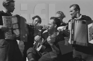 Wordie-Bucht : die "Noros-Kapelle" (Hannes Semkat, Helmut Reyer, Arthur Baumann, Heinz Grams und Heinz Schneider)