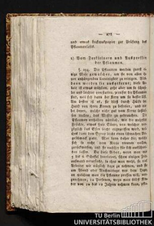 2) Vom Zerkleinern und Auspressen der Pflaumen.