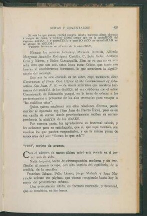 "1929", revista de avance