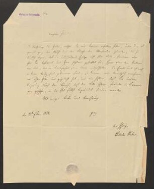 Brief an Wilhelm Grimm und Dorothea Grimm : 12.02.1838-10.11.1840