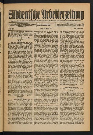 Nr. 11. Den 17. März 1912. - Nr. 16. Den 21. April 1912.