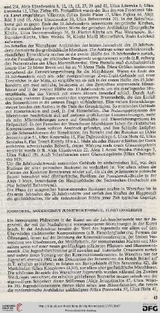 Jugendstil, Modernismus (Konstruktivismus), Funktionalismus
