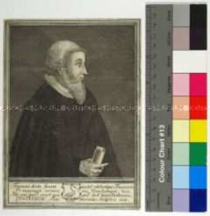 Porträt des evangelischen Theologen, Geschichtswissenschaftlers und Dichters Nicolaus Leutinger