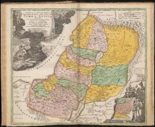 Iudæa Seu Palæstina ob sacratißima Redemtoris vestigia hodie dicta Terra Sancta prout olim In Duodecim Tribus Divisa, separatis ab in vicem Regnis Iuda Et Israel : expressis insuper VI ultimi temporis ejusdem Terræ Provinciis