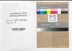 Schriftverkehr und Auszüge aus den Sitzungsprotokollen: L - M