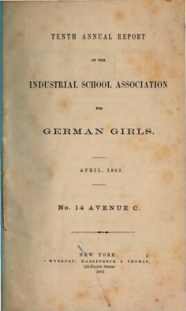 Annual report. 10. 1863