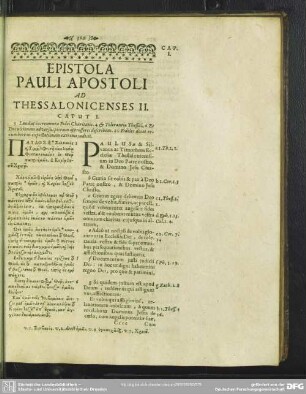 Epistola Pauli Apostoli Ad Thessalonicenses II.