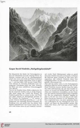52: Caspar David Friedrichs "Hochgebirgslandschaft"