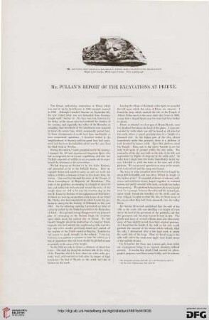 Mr. Pullan's Report of the Excavation at Prienè