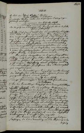 Beauftragung Professors Waitz mit dem Vorwort des Vorlesungsverzeichnisses.