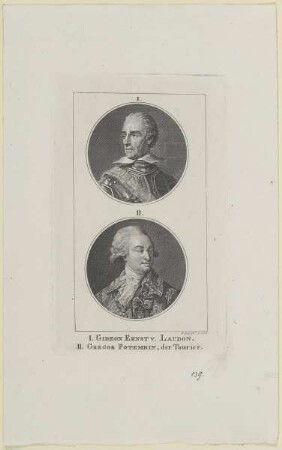 Doppelbildnis des Gideon Ernst v. Laudon und Gregor Potemkin