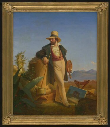 [Bildnis Wilhelm Hensel in der Campagna] : Weihnacht 1840