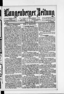 Langenberger Zeitung. 1888-1935