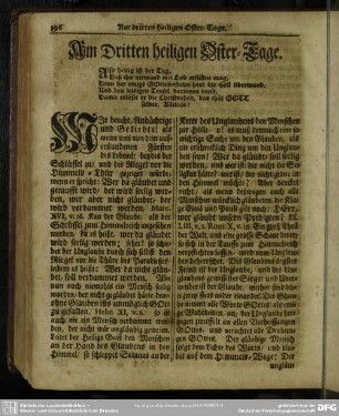 Am Dritten heiligen Oster-Tage