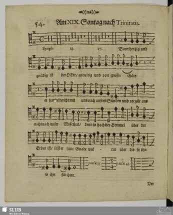 54. Am XIX. Sontag nach Trinitatis: Herr höre meine Stimme