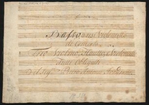 Quartette; fl, vl, vlc, bc; A-Dur
