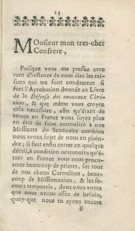 Monsieur mon tres-cher confrere