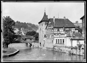 Schwäbisch-Hall. Roter Steg, Sülfersteg und Sülferturm
